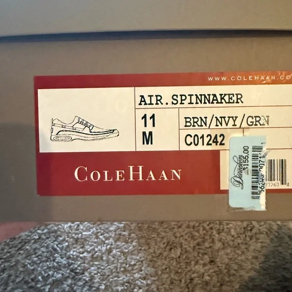 Cole Haan Brown and Blue Boat Shoes - Picture 5 of 5